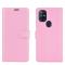 OnePlus Nord N10 5G - Litchi Fodral - Ljus Rosa
