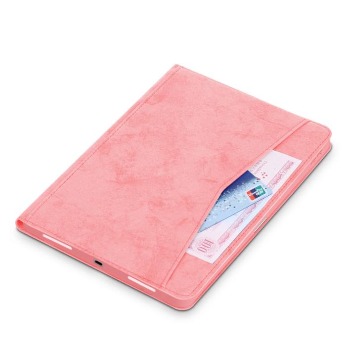 Bild 5, iPad Air 2020/2022 Fodral Med Frontficka Och Pennhållare Rosa