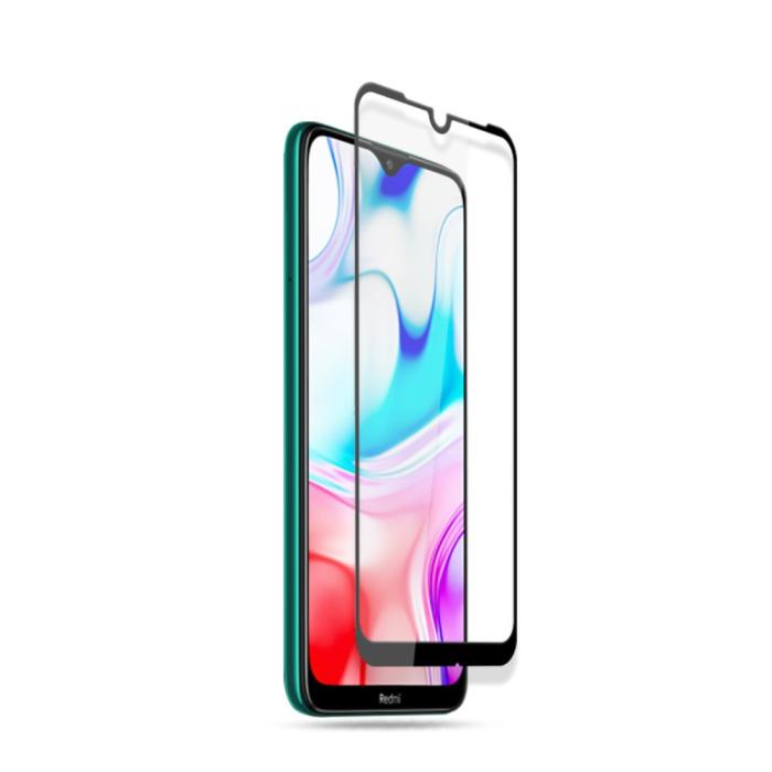 Bild 3, Xiaomi Redmi 8/8A - Härdat glas - Heltäckande skärmskydd