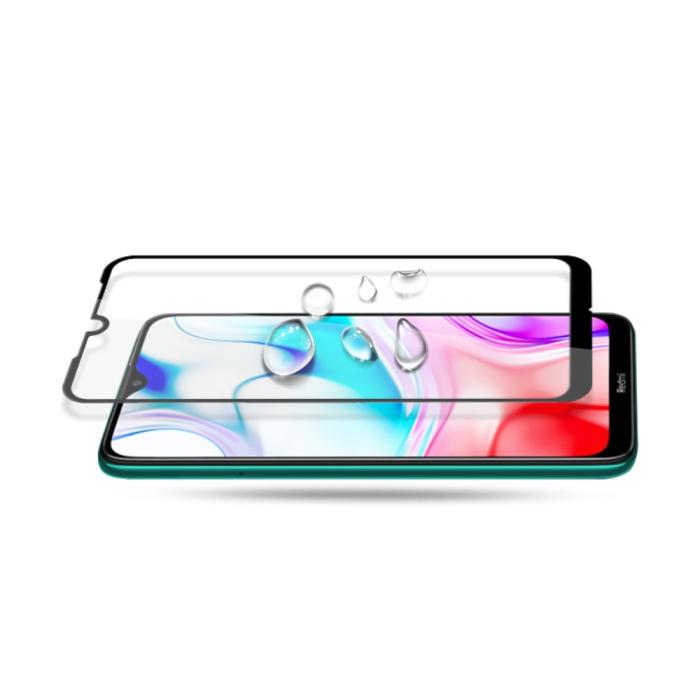 Bild 4, Xiaomi Redmi 8/8A - Härdat glas - Heltäckande skärmskydd