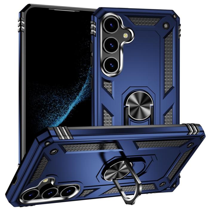 Bild 1, Samsung Galaxy S24 Skal Hybrid Armor Ring Blå