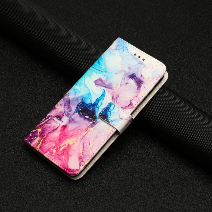 Bild 5, Xiaomi 17T Fodral Läder Marmor Rosa/Blå