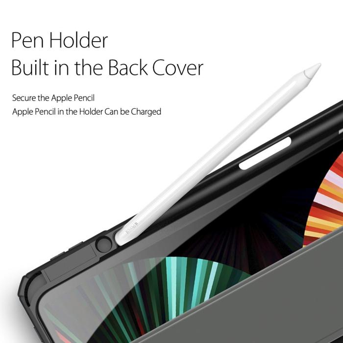 Bild 5, DUX DUCIS iPad Pro 12.9 Fodral TOBY Tri-Fold Pennhållare Svart