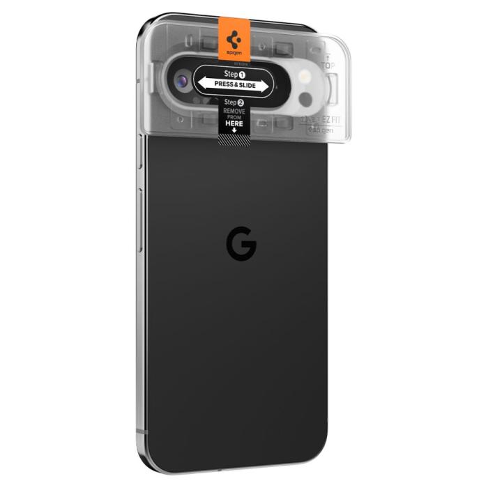 Bild 3, Spigen Googel Pixel 9 Pro 2-PACK Linsskydd Optik.tR 