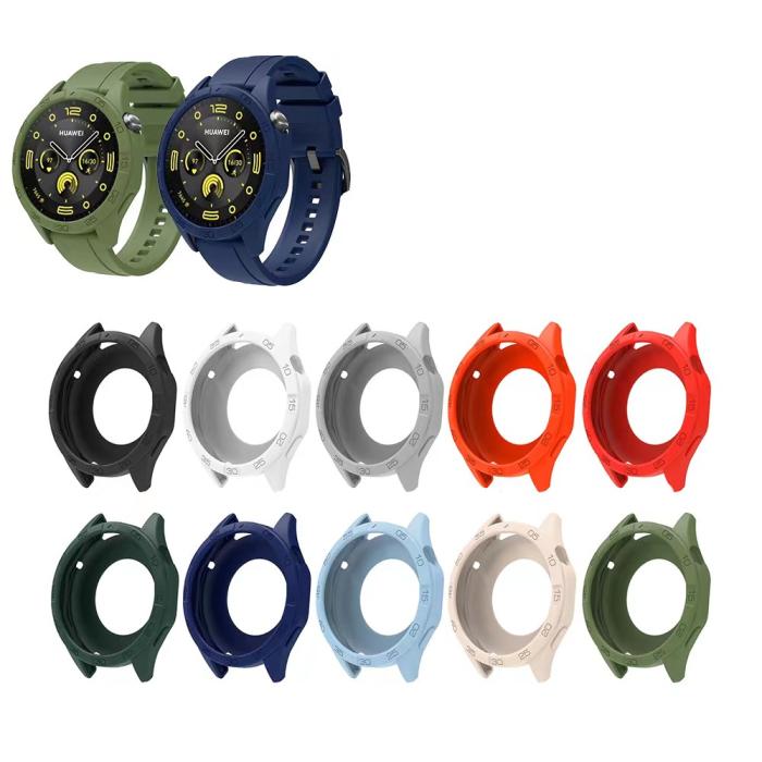 Bild 3, Huawei Watch GT 6/5/4 46 mm Skal Silikon Vit