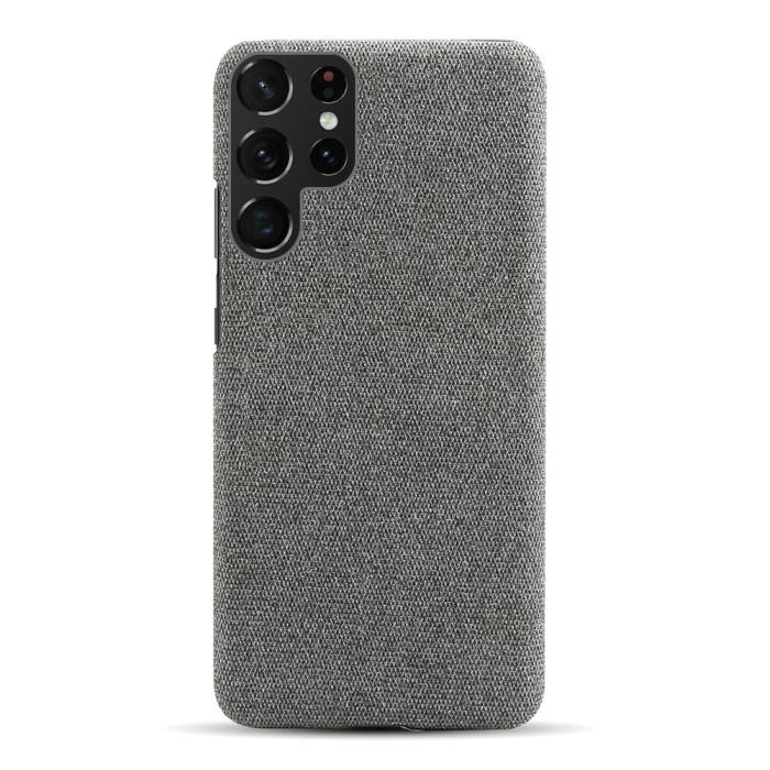 Bild 5, KSQ Samsung Galaxy S22 Ultra Skal Läderbelagt Grå