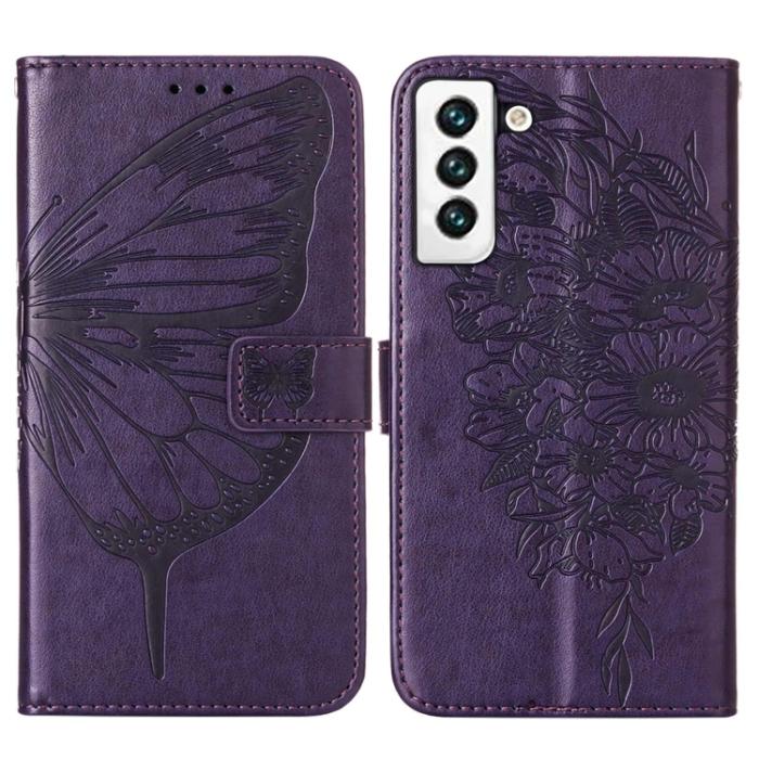 Bild 2, Samsung Galaxy S22 Fodral Butterfly Läder Lila