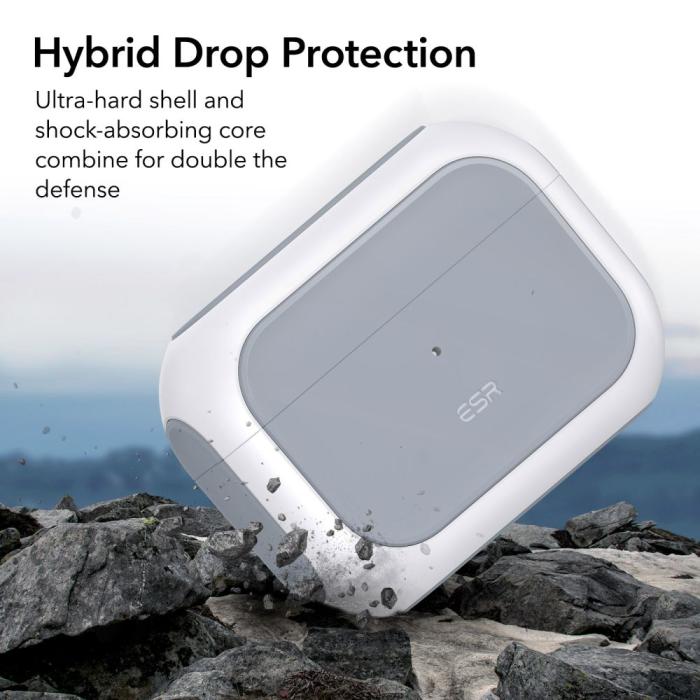 Bild 5, ESR AirPods Pro 1/2 Fodral Orbit MagSafe HaloLock Vit