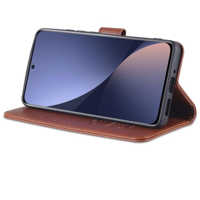 Bild 3, AZNS Xiaomi 12 Fodral Läder Brun