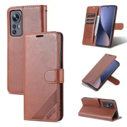 AZNS Xiaomi 12 Fodral Läder Brun