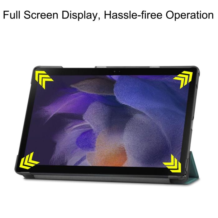 Bild 5, Samsung Galaxy Tab A8 10.5 (2021) Fodral Tri-Fold Shockproof Grön