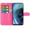 Motorola Moto G71 Fodral Litchi Textur Rosa