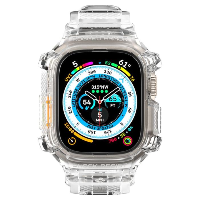 Bild 3, Spigen Apple Watch Ultra 49 mm Skal/Armband Rugged Armor 'Pro'