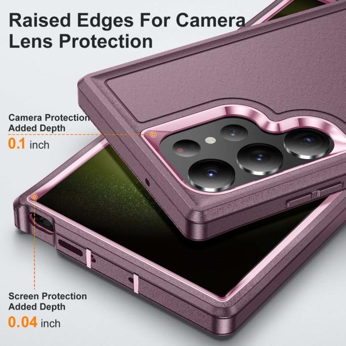 Bild 4, Galaxy S24 Ultra Skal Xtreme Shockproof Hybrid Lila/Rosa