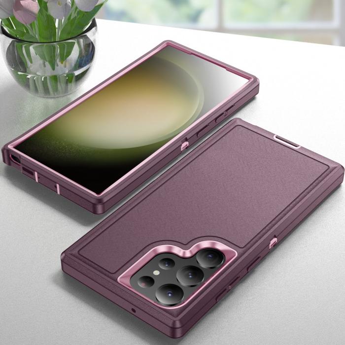 Bild 6, Galaxy S24 Ultra Skal Xtreme Shockproof Hybrid Lila/Rosa