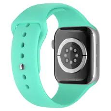 Apple Watch 38/40/41/42 mm Silikon Armband (M/L) Mintgr&ouml;n