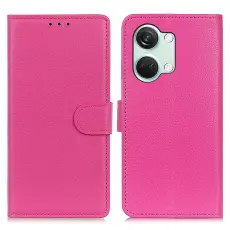 OnePlus Nord 3 5G Fodral Litchi Läder Rosa