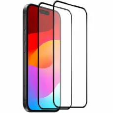 NORTHJO iPhone 17 2-PACK Sk&auml;rmskydd Helt&auml;ckande H&auml;rdat Glas