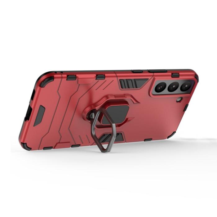 Bild 4, Samsung Galaxy S22 Plus Skal Ring Hybrid Armor Röd