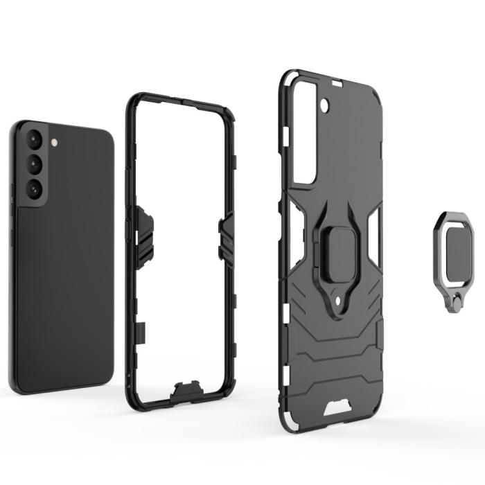 Bild 5, Samsung Galaxy S22 Plus Skal Ring Hybrid Armor Röd