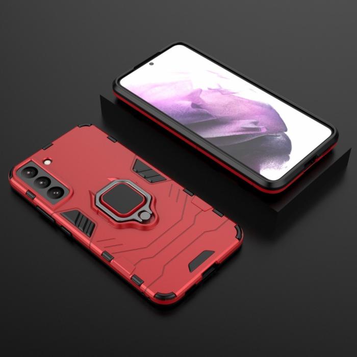 Bild 6, Samsung Galaxy S22 Plus Skal Ring Hybrid Armor Röd