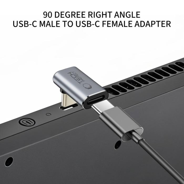 Bild 3, Tech-Protect USB-C - USB-C Adapter UltraBoost Grå