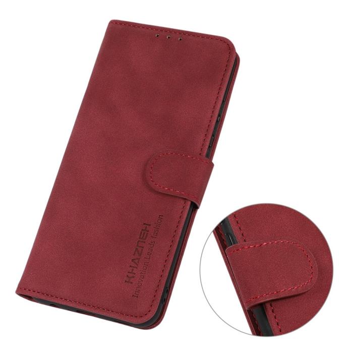 Bild 5, KHAZNEH Motorola Moto G32 Fodral Läder Röd