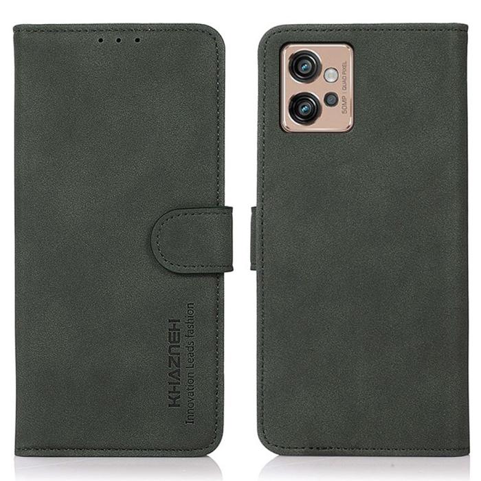 Bild 1, KHAZNEH Motorola Moto G32 Fodral Läder Grön