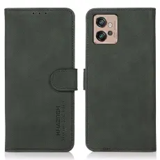 KHAZNEH Motorola Moto G32 Fodral L&auml;der Gr&ouml;n