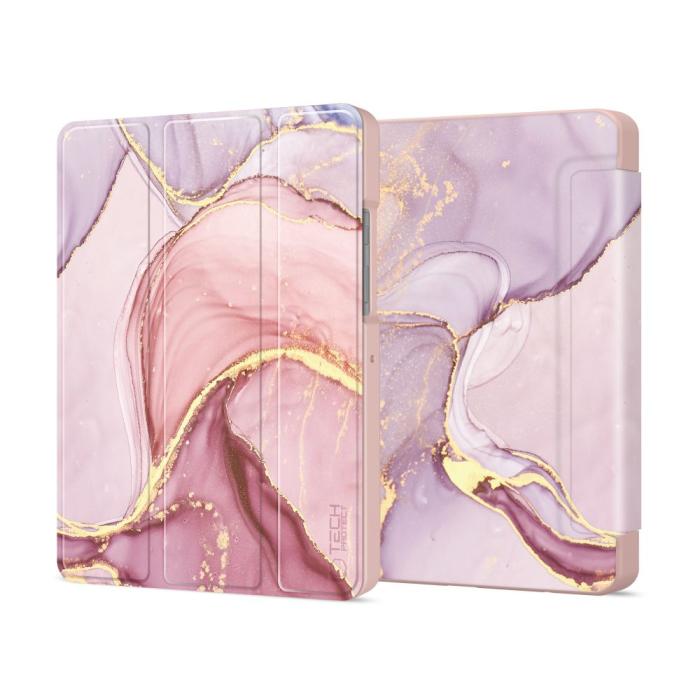 Bild 2, Tech-Protect Samsung Galaxy Tab A11/A9 Fodral SmartCase Marble
