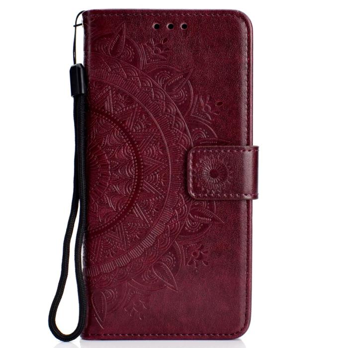 Bild 2, Xiaomi Redmi 9A - Mandala Fodral - Brun