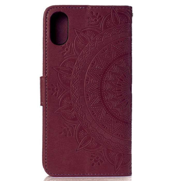 Bild 3, Xiaomi Redmi 9A - Mandala Fodral - Brun