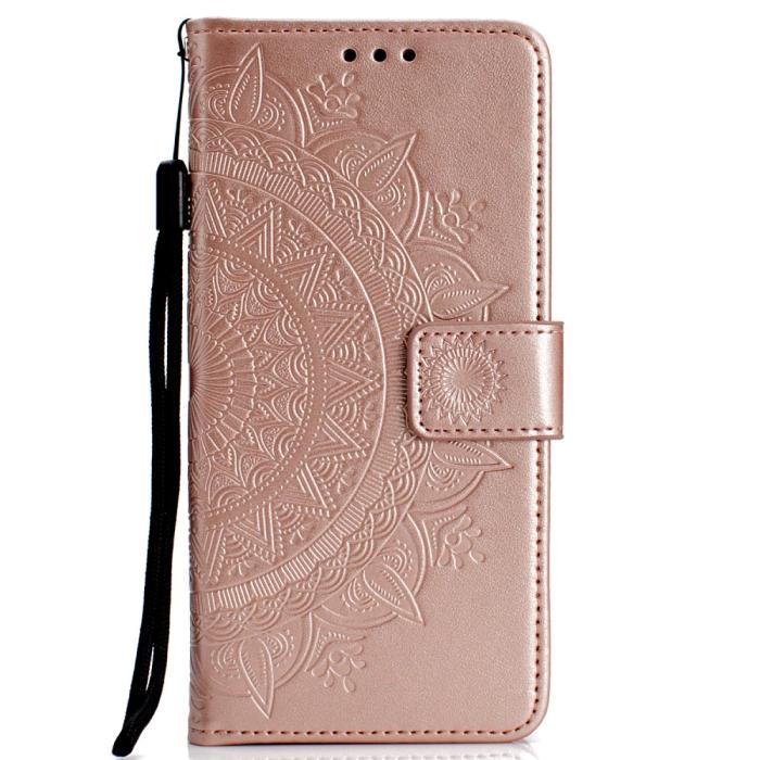 Bild 2, Xiaomi Redmi 9A - Mandala Fodral - Roséguld