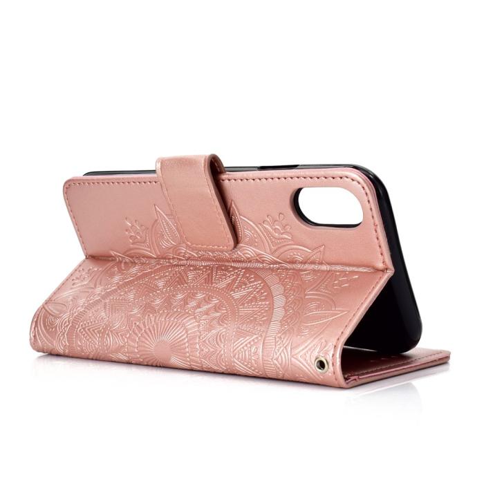 Bild 5, Xiaomi Redmi 9A - Mandala Fodral - Roséguld