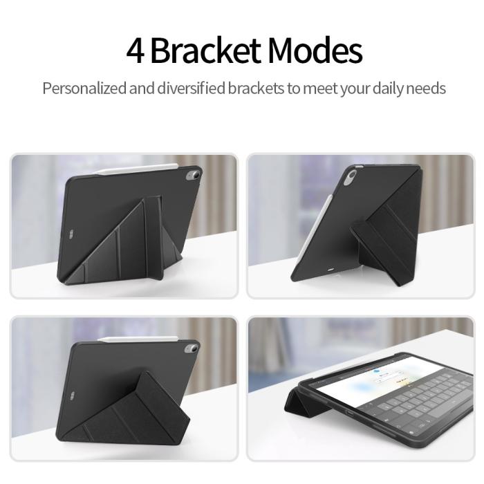Bild 3, iPad Air 2025-2020 / Pro 11 2018 Fodral Tri-Fold Svart