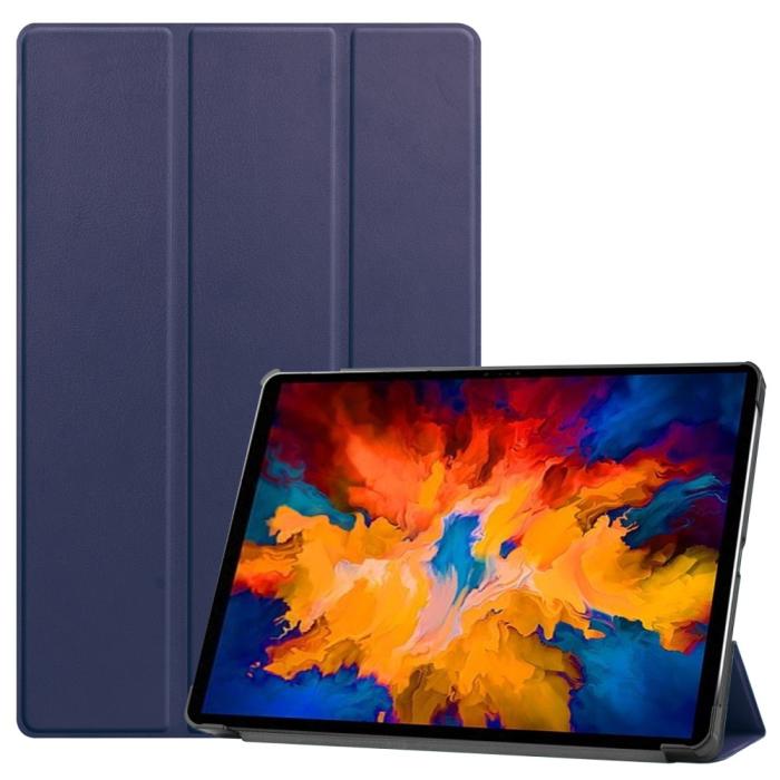 Bild 1, Lenovo Tab P11 Pro - Tri-Fold Läder Fodral - Mörk Blå