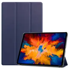 Lenovo Tab P11 Pro - Tri-Fold L&auml;der Fodral - M&ouml;rk Bl&aring;