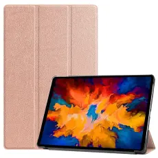 Lenovo Tab P11 Pro - Tri-Fold L&auml;der Fodral - Ros&eacute;guld