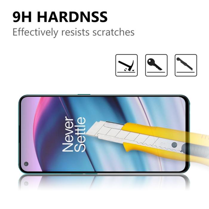 Bild 3, OnePlus Nord CE 5G - Heltäckande Skärmskydd I Härdat Glas
