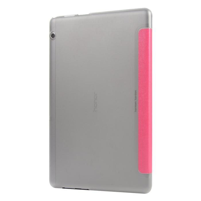 Bild 3, Huawei MediaPad T5 10 - Slimfit Tri-Fold Fodral - Rosa