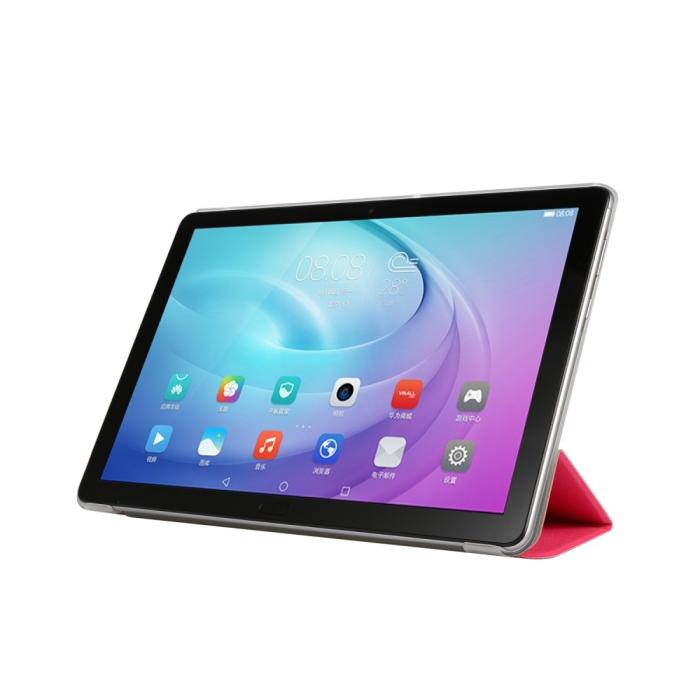 Bild 5, Huawei MediaPad T5 10 - Slimfit Tri-Fold Fodral - Rosa