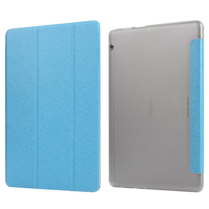 Bild 4, Huawei MediaPad T5 10 - Slimfit Tri-Fold Fodral - Ljus Blå