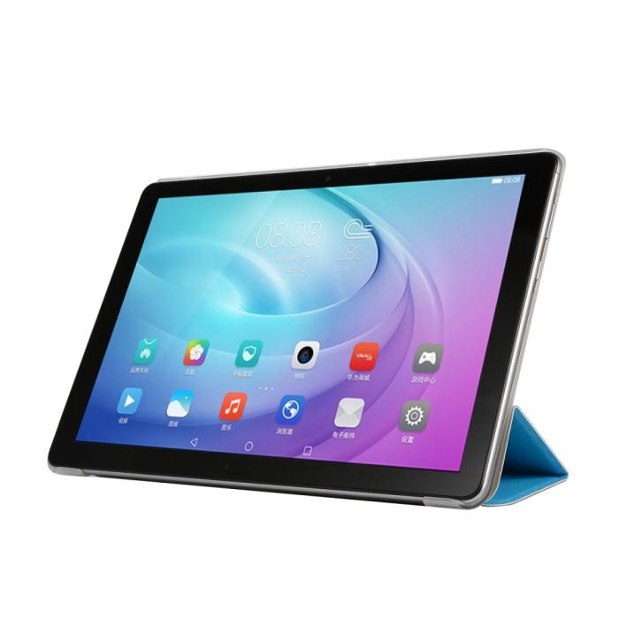 Bild 5, Huawei MediaPad T5 10 - Slimfit Tri-Fold Fodral - Ljus Blå