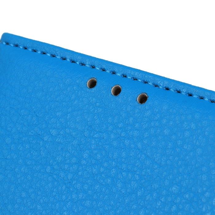 Bild 5, OnePlus 7T - Litchi Plånboksfodral - Blå