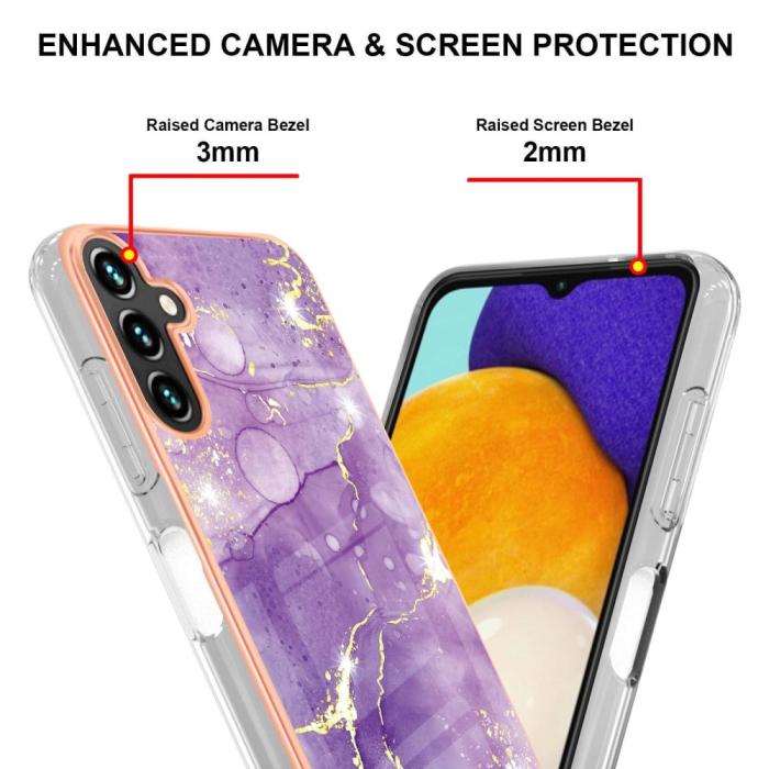 Bild 4, Samsung Galaxy A14 4G/5G Skal Marmor Lila