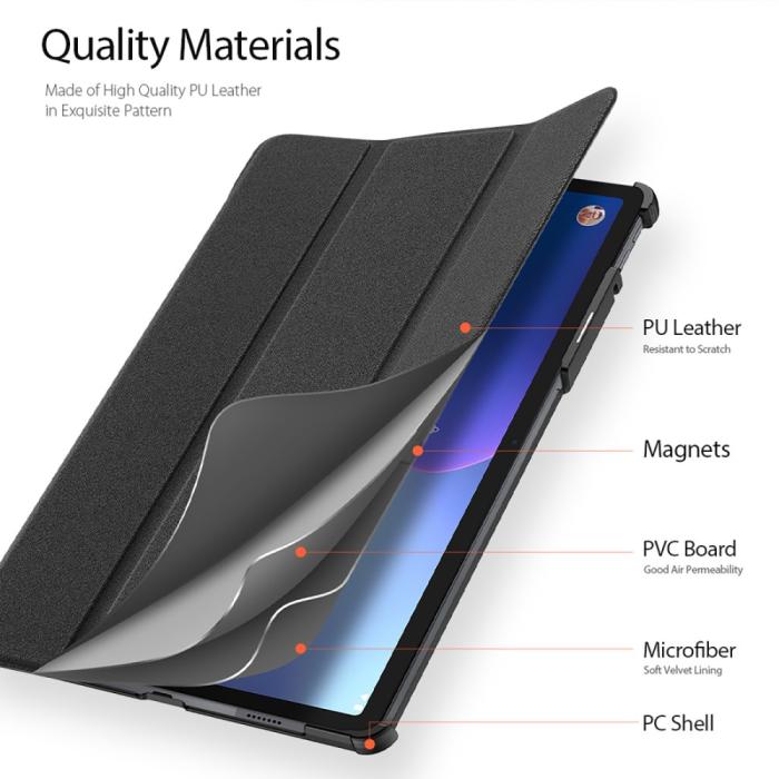 Bild 5, DUX DUCIS Lenovo Tab P11 Pro Gen 2 Fodral DOMO Tri-Fold Svart