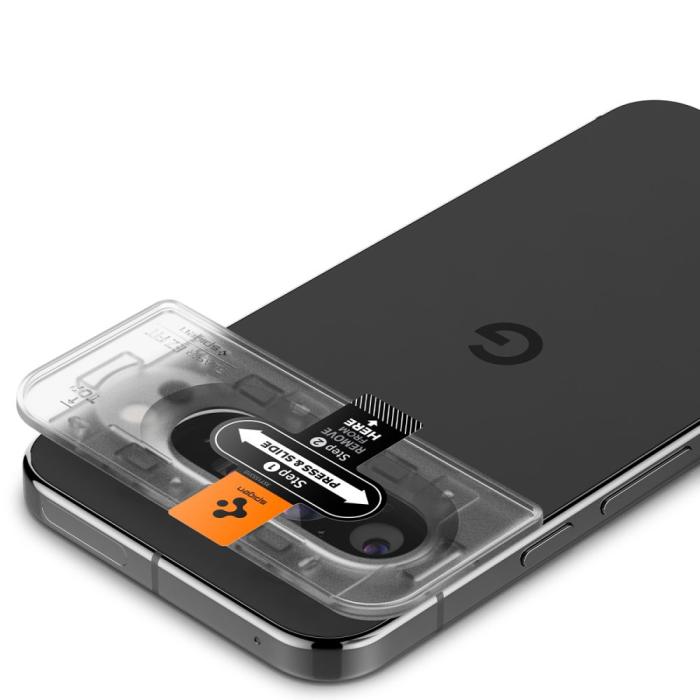 Bild 5, Spigen Googel Pixel 9 Pro 2-PACK Linsskydd Optik.tR 