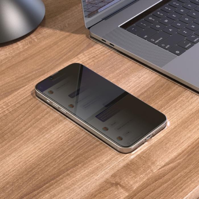 Bild 4, HOCO iPhone 14 Plus / 13 Pro Max Skärmskydd Nano 3D Privacy