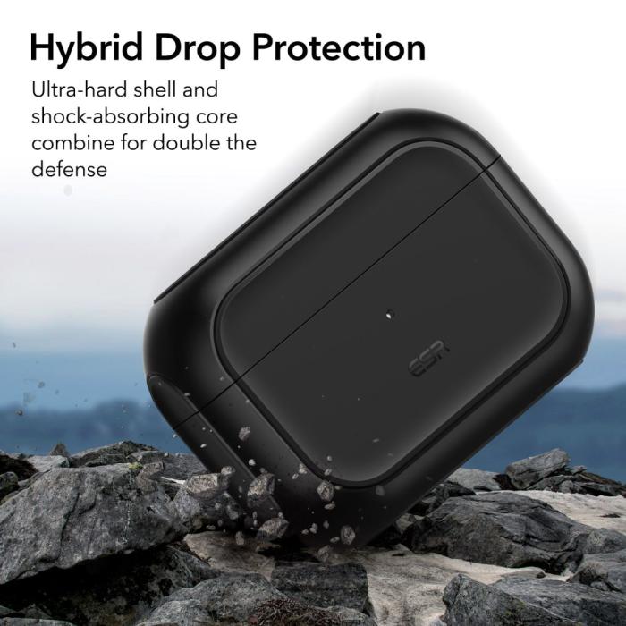Bild 3, ESR AirPods Pro 1/2 Fodral Orbit MagSafe HaloLock Svart