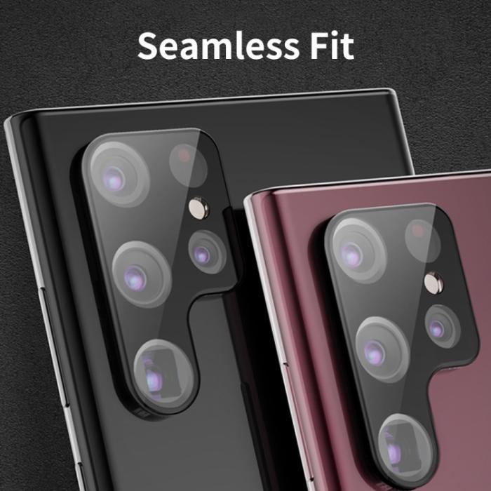 Bild 4, ENKAY Samsung Galaxy S22 / S22 Plus Linsskydd Härdat Glas Svart